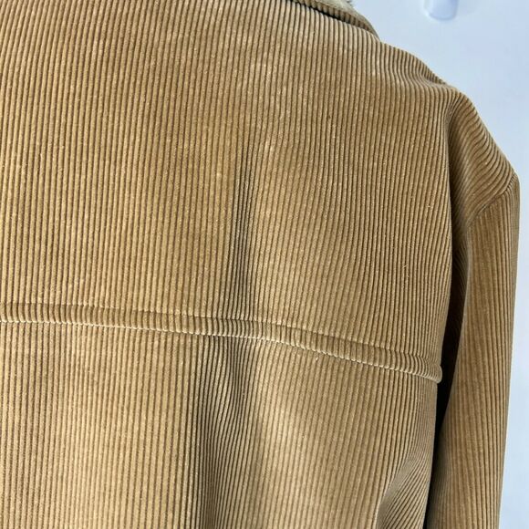 Vintage Grande Bay Corduroy Faux Fur Lined Chore Coat Size 46 Made in Japan - Picture 5 of 8